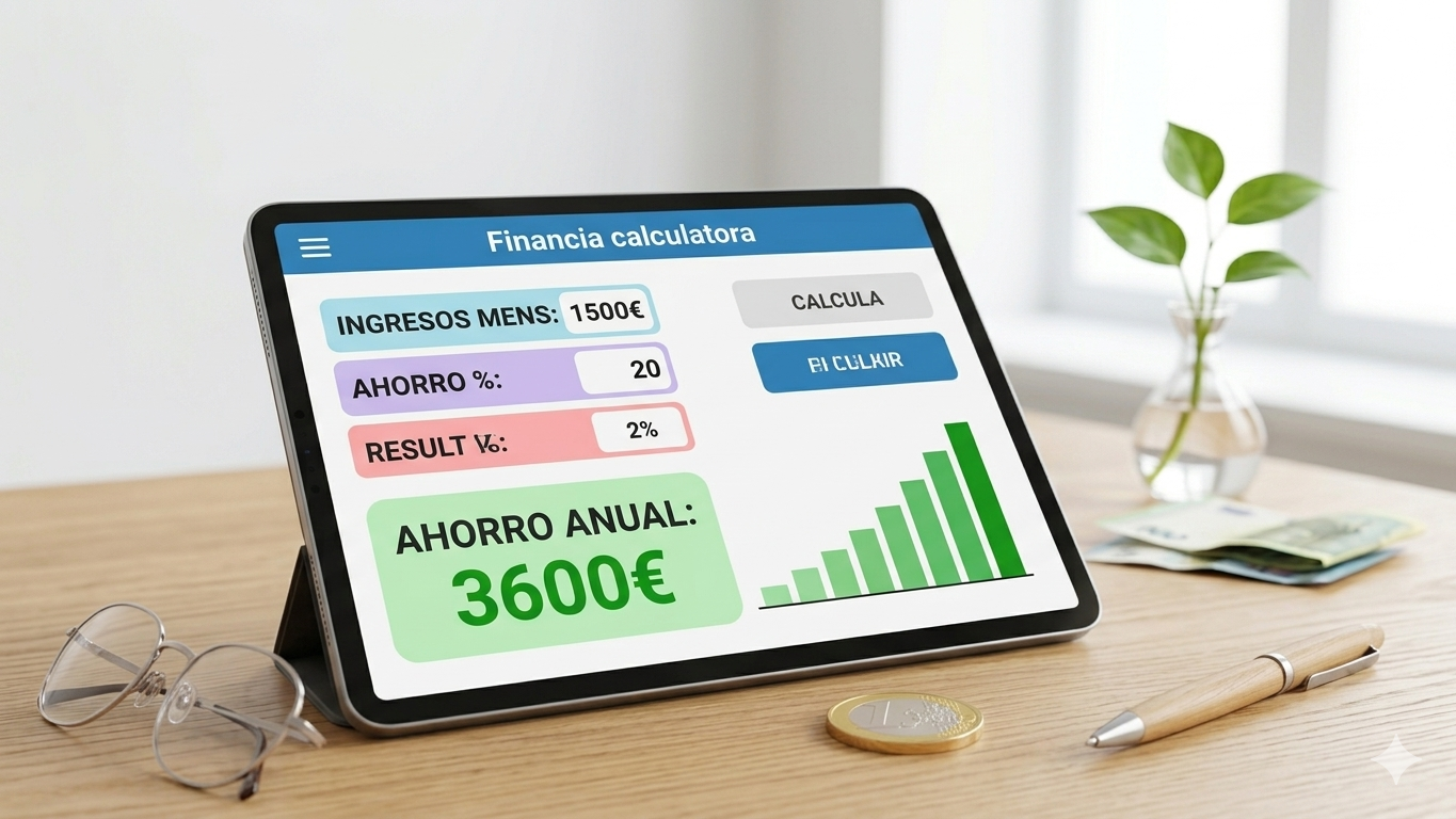 Ilustración de la Calculadora de Ahorro Inteligente